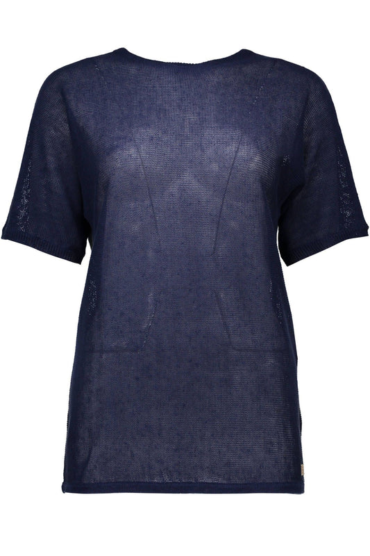 Blue Linen Women Shirt