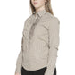 Brown Cotton Women Shirt
