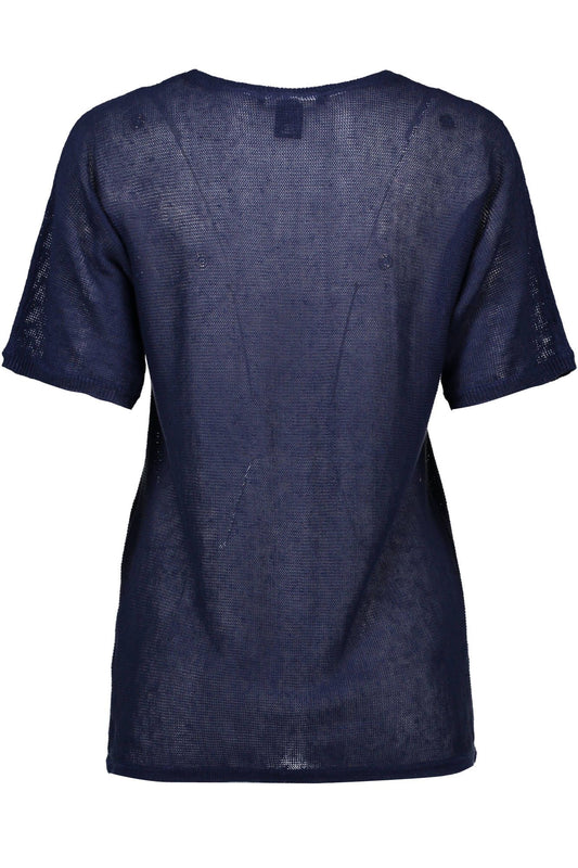 Blue Linen Women Shirt