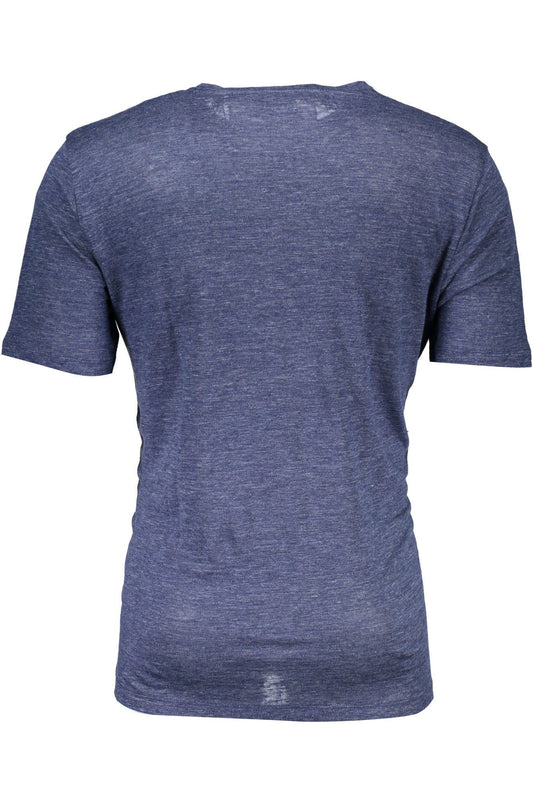 Blue Linen Men T-Shirt