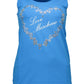 Blue Cotton Women T-Shirt