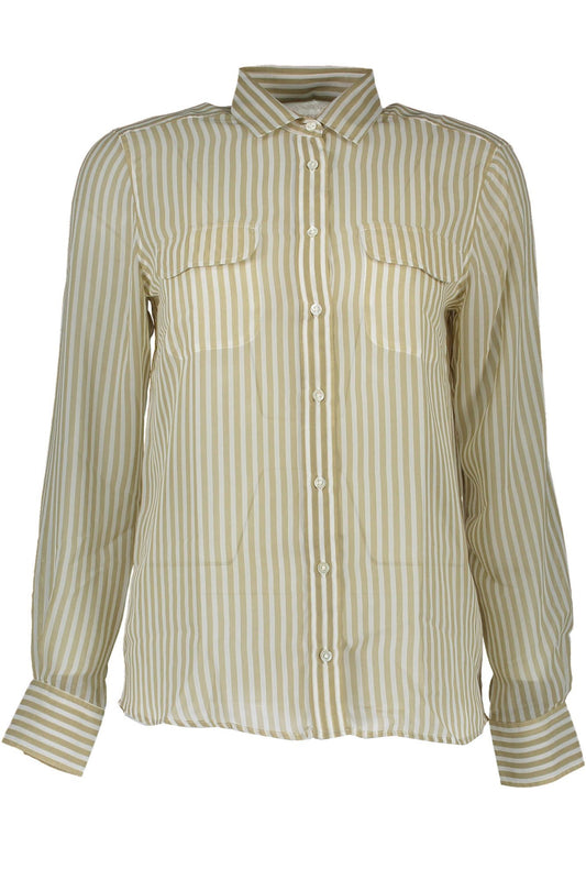 Beige Polyester Women Shirt