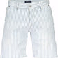 Light Blue Cotton Men Bermuda Pant