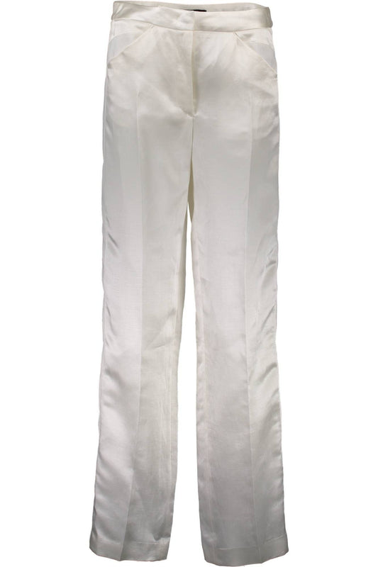 White Linen Women Pant
