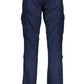 Blue Cotton Men Pant