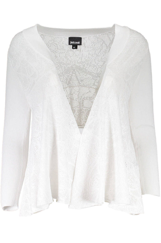 White Viscose Women Sweater