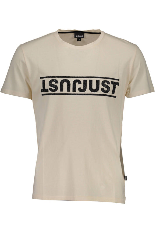 White Cotton Men T-Shirt