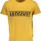 Yellow Cotton Men T-Shirt