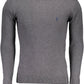 Gray Cotton Men Sweater