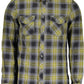 Green Cotton Men Shirt