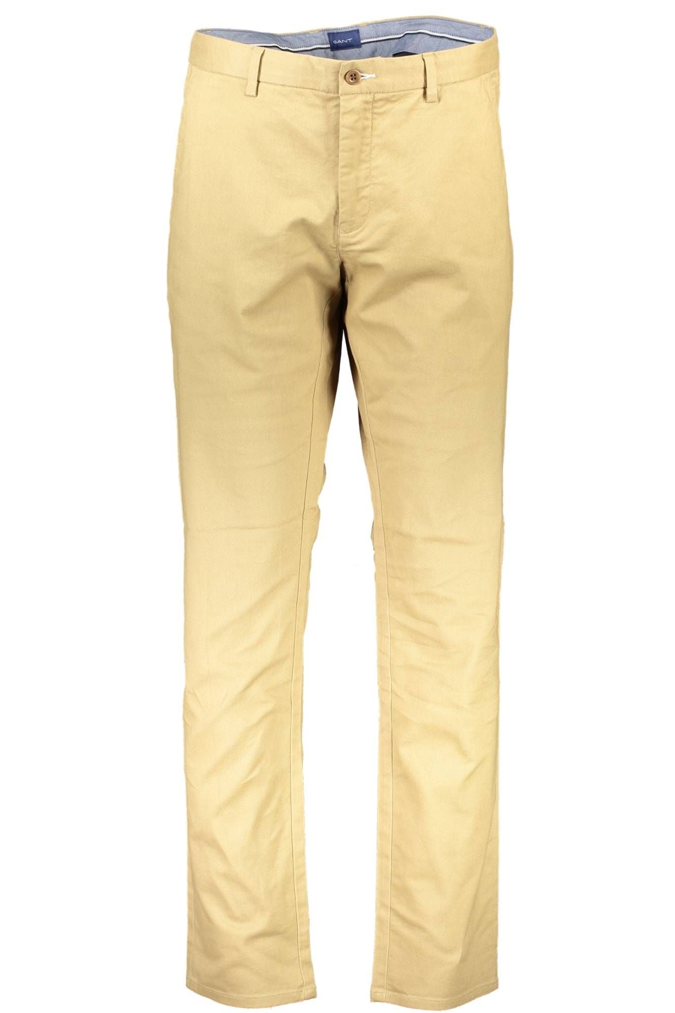 Brown Cotton Men Trouser