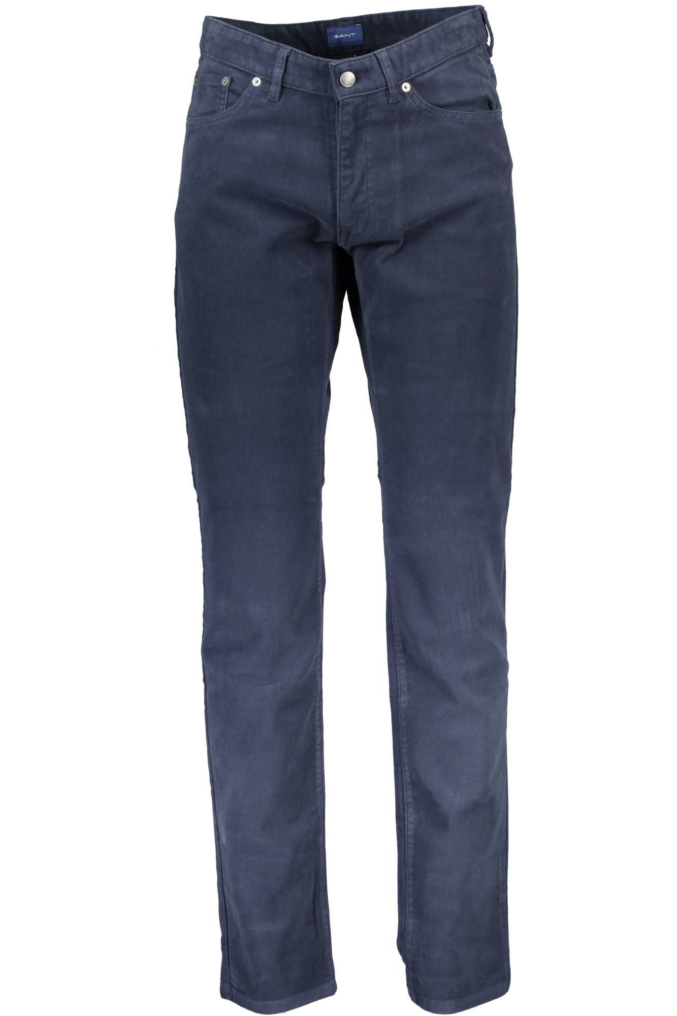 Blue Cotton Men Pant