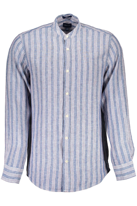 Blue Linen Men Shirt