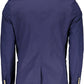 Blue Cotton Men Jacket