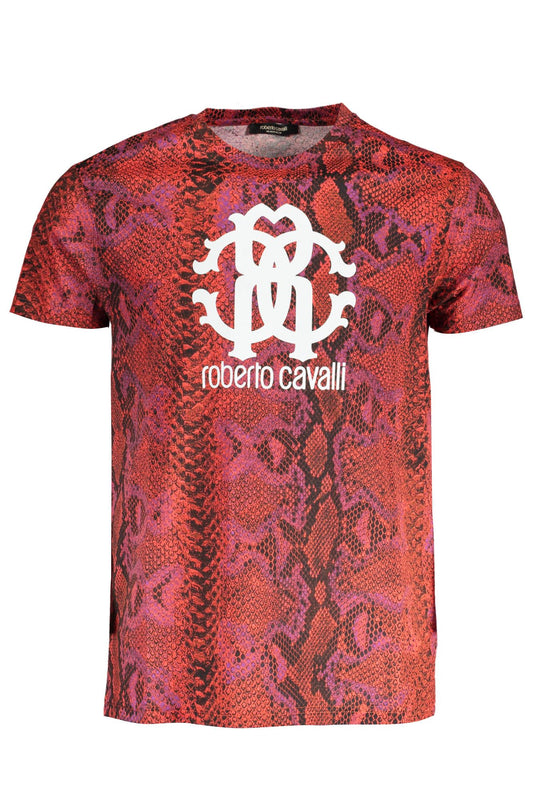 Red Cotton Men Tee