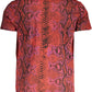 Red Cotton Men Tee