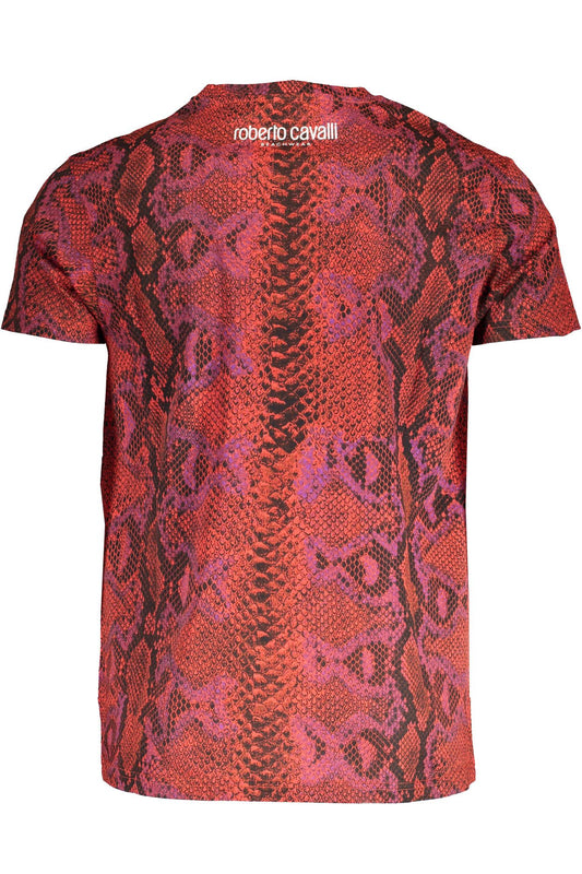 Red Cotton Men Tee