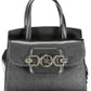 Black Polyethylene Women Handbag