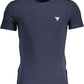 Blue Cotton Men T-Shirt