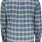 Blue Cotton Men Shirt