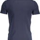 Blue Cotton Men T-Shirt