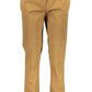 Beige Cotton Men Pant