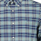 Blue Cotton Men Shirt