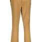 Beige Cotton Men Pant