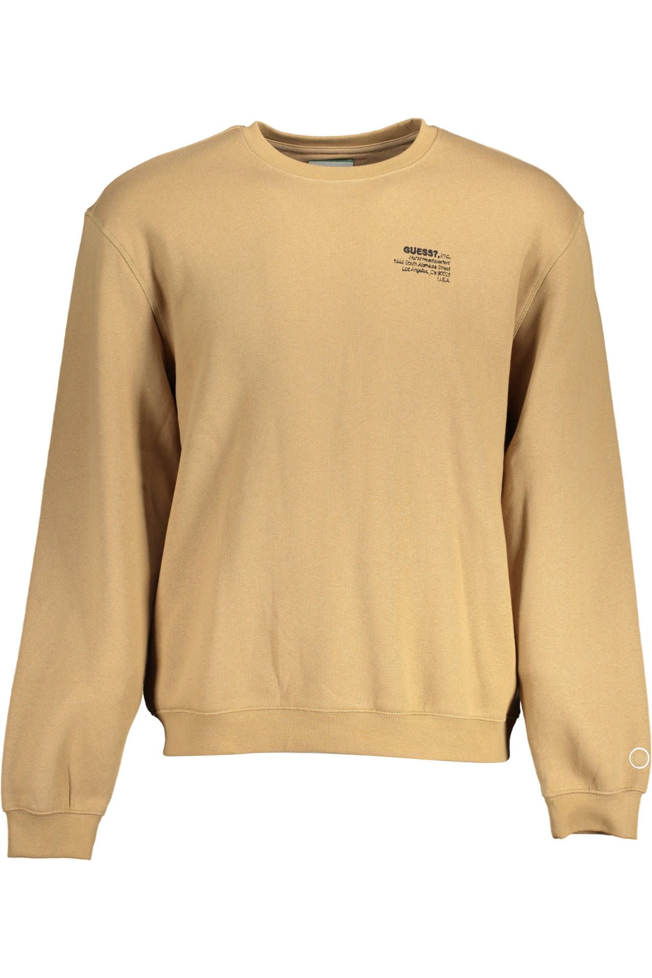 Beige Cotton Men Sweater