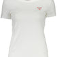 White Cotton Women T-Shirt