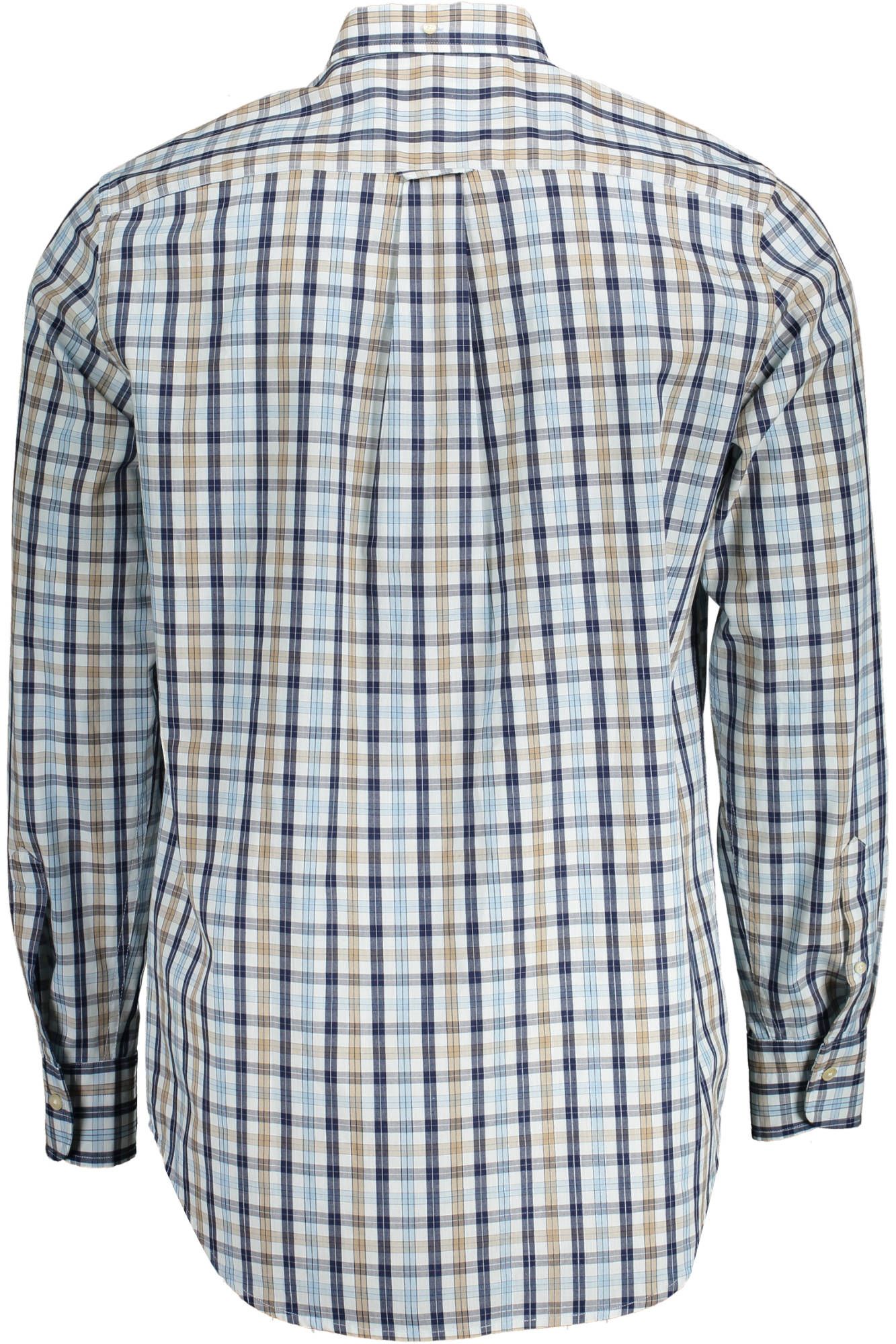 Beige Cotton Men Shirt
