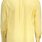 Yellow Cotton Men Shirt