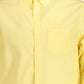 Yellow Cotton Men Shirt