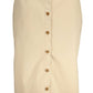 Beige Cotton Women Skirt