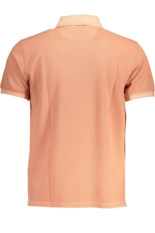 Pink Cotton Men Polo Shirt