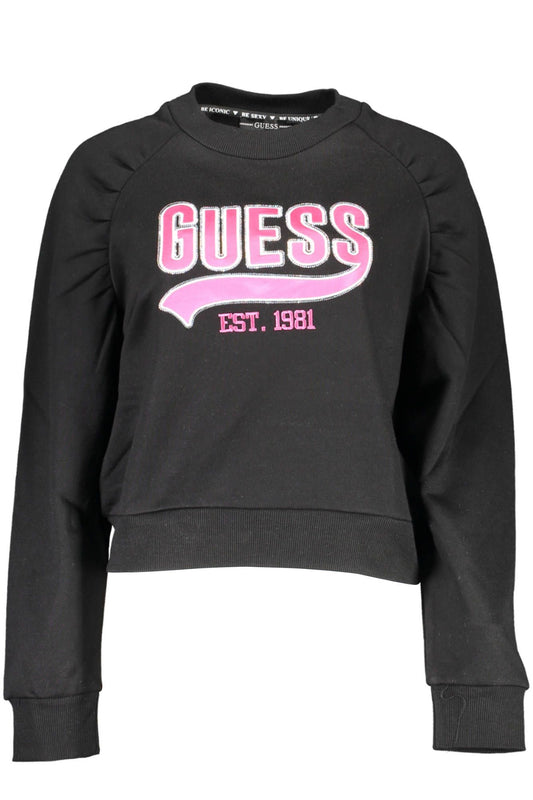 Black Cotton Women Sweater