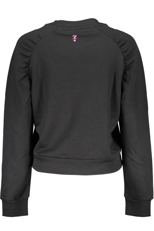 Black Cotton Women Sweater