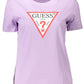 Purple Cotton Women T-Shirt