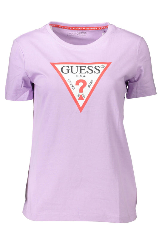 Purple Cotton Women T-Shirt