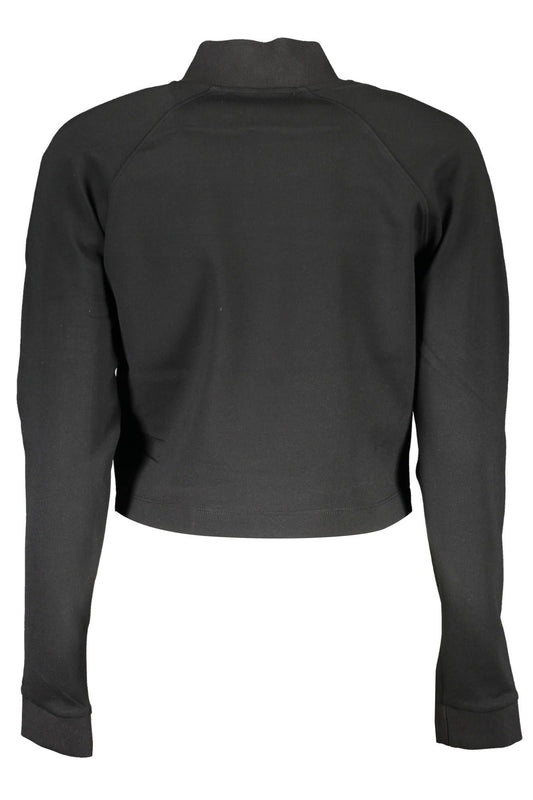 Black Polyester Women Top