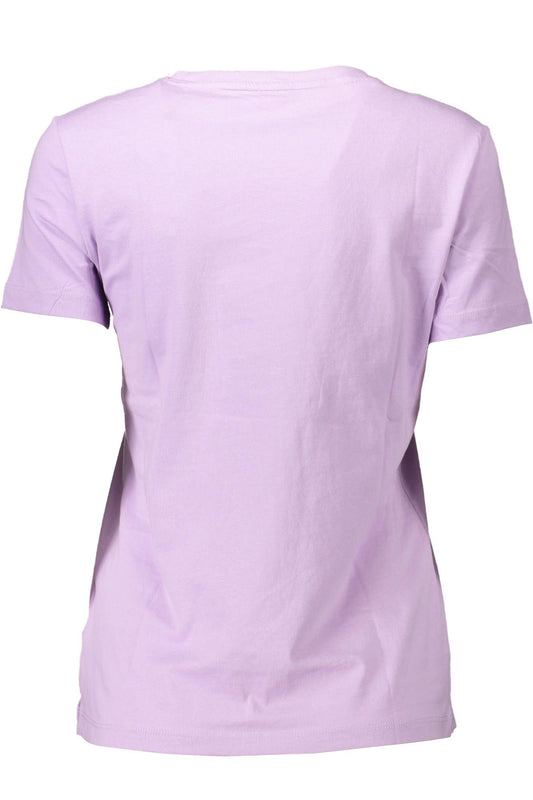 Purple Cotton Women T-Shirt