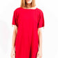 "Red Viscose Women Dress"