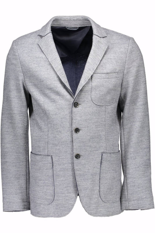 Gray Wool Men Jacket