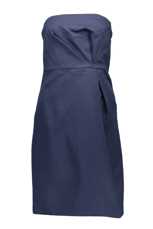 Blue Cotton Women Dress