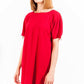 "Red Viscose Women Dress"
