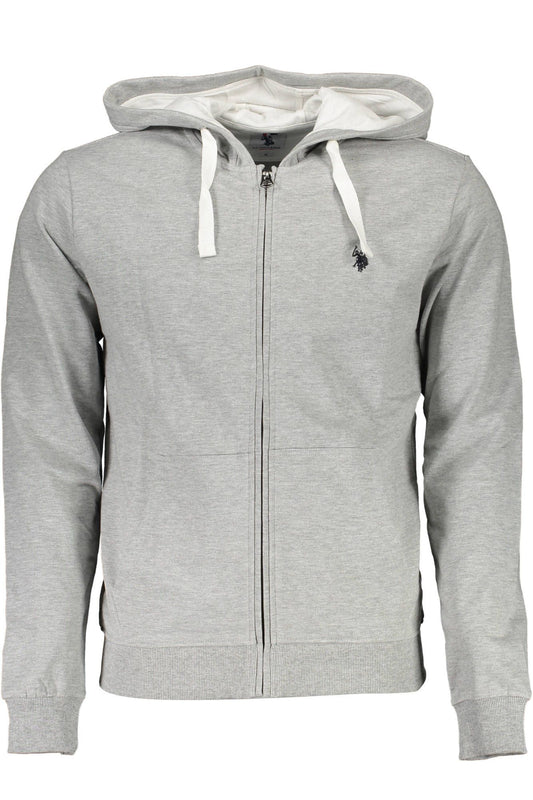 Gray Cotton Men Sweater