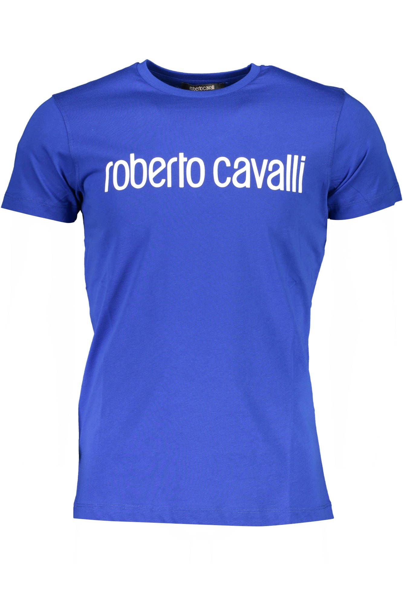 Blue Cotton Men's T-Shirt