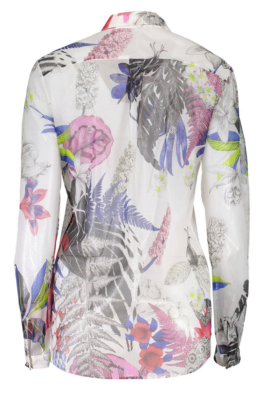 White Silk Women Shirt