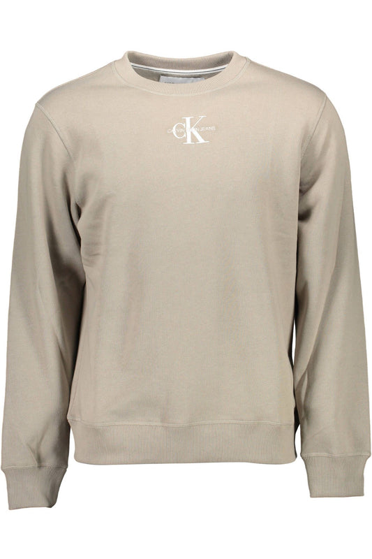 Gray Cotton Men Sweater