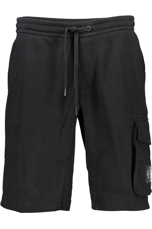 Black Cotton Men Pant